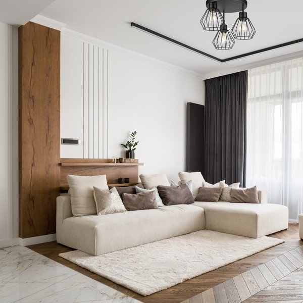 Melna griestu lampa Audrey – LAMKUR-image-1