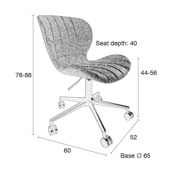 Zils biroja krēsls Zuiver OMG-image-4