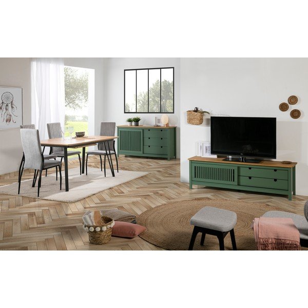 Zaļa koka kumode Marckeric Bruna-image-1