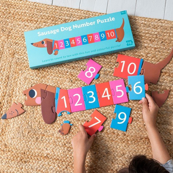 Puzle (gabalu skaits 16) Sausage Dog – Rex London-image-1