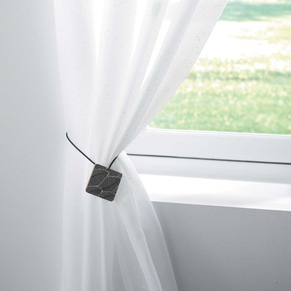 Aizkaru turētājs Black leaf – douceur d'intérieur-image-1