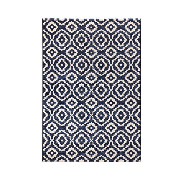 Zils paklājs Mint paklāji Diamond Ornamental, 80 x 150 cm