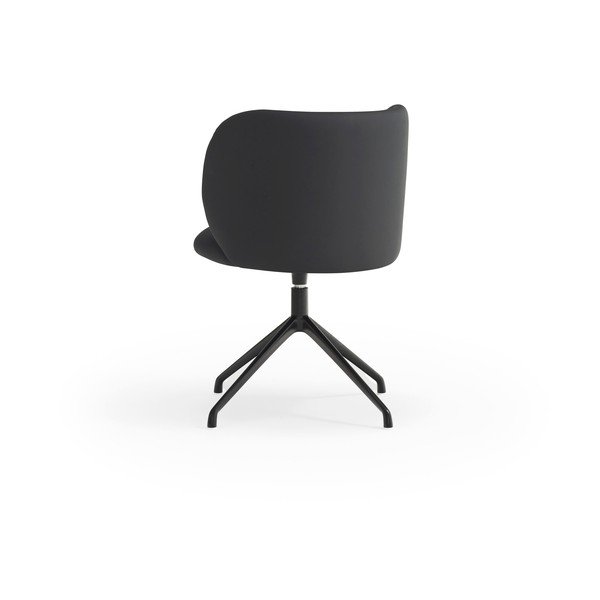 Melns polsterēts ēdamistabas krēsls Mogi – Teulat-image-3