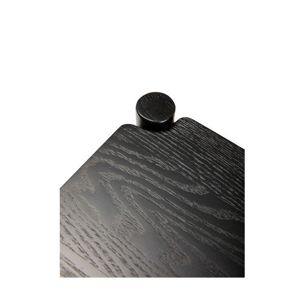 Ozola masīvkoka servēšanas galdiņš uz riteņiem 40x40 cm Norm – Hübsch-image-4