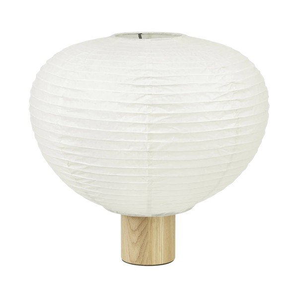 Balta galda lampa ar papīra abažūru (augstums 32 cm) Kami – Blomus