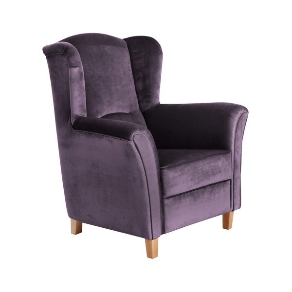 Violets atzveltnes krēsls Max Winzer Agnetha Suede