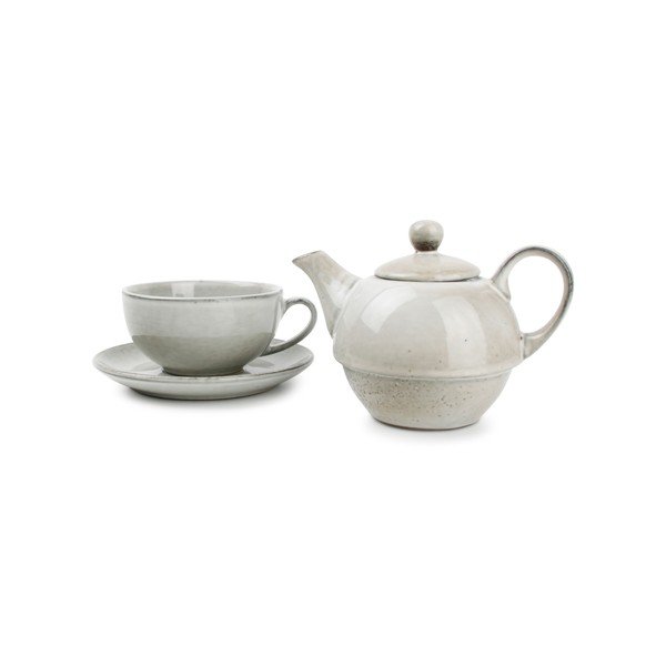 Zaļa akmensmasas tējkanna 400 ml Artisan – Salt&Pepper-image-2