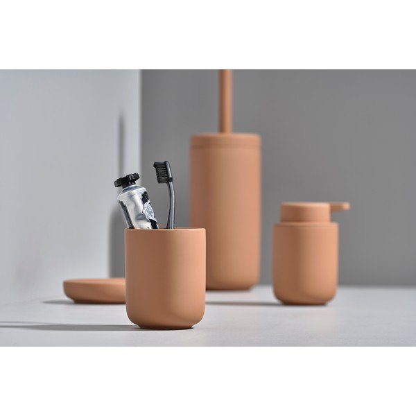 Dzintara brūns keramikas trauks zobu birstēm Zone Ume Amber-image-1