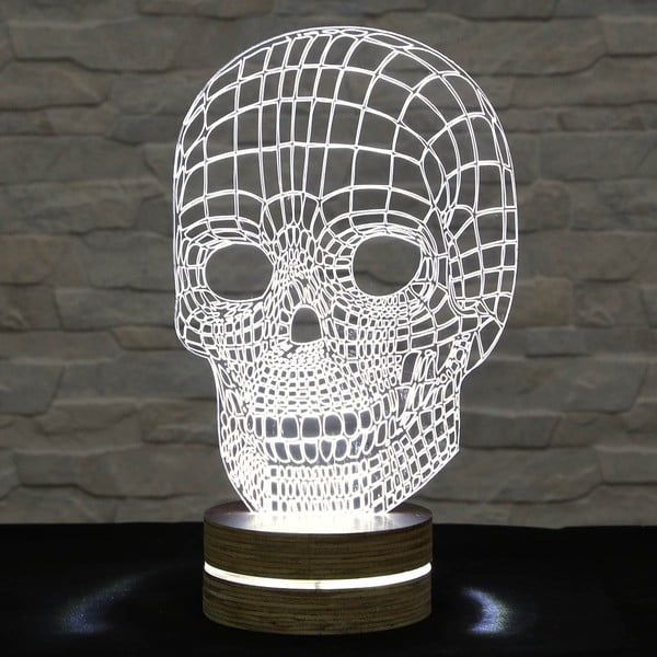 3D galda lampa Galvaskauss