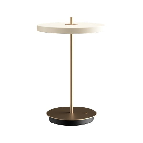 Balta LED galda lampa ar regulējamu spilgtumu no metāla (augstums 31 cm) Asteria Move – UMAGE