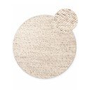 Bēšs/dabīga toņa ar rokām darināts vilnas apaļš paklājs ø 200 cm Lyon Beans – Elle Decoration