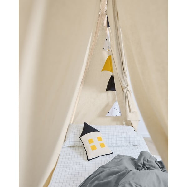Bērnu aizkars ar gultas aizkariem 70x136 cm Maralis Teepee – Kave Home-image-4