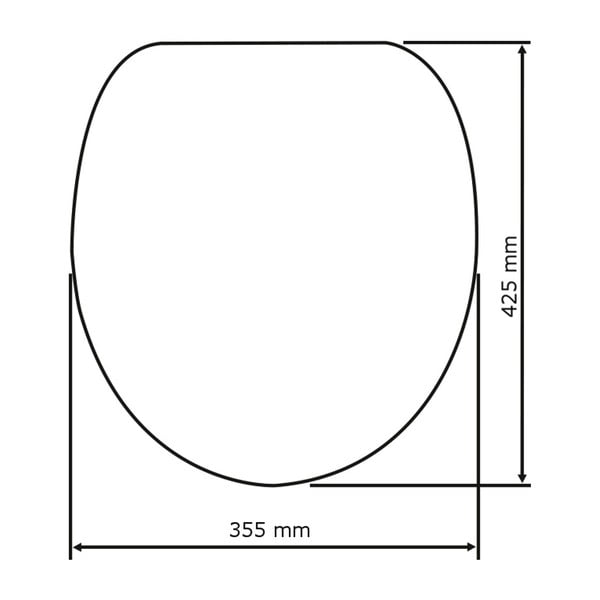 Viegli aizverams tualetes poda sēdeklis Wenko Beech Nature, 43 x 37 cm-image-3