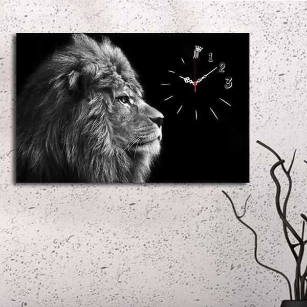 Attēls-pulkstenis Lion, 45 x 70 cm