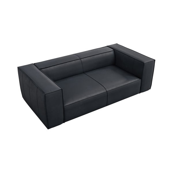 Tumši zils ādas dīvāns 212 cm Madame – Windsor & Co Sofas-image-2