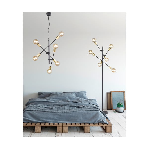 Griestu lampa Trio Cross, augstums 19 cm-image-1