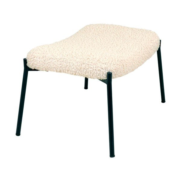 Krēmkrāsas kāju soliņš no mākslīgās kažokādas Glasgow – House Nordic-image-3