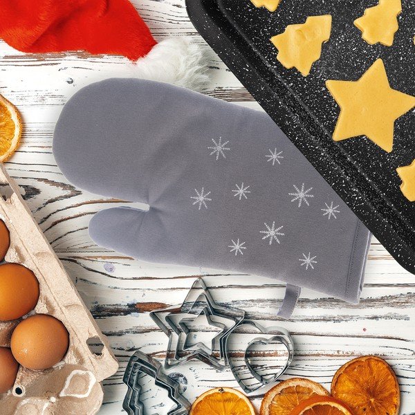 Kokvilnas virtuves cimds ar Ziemassvētku motīvu Vločka – Orion-image-1