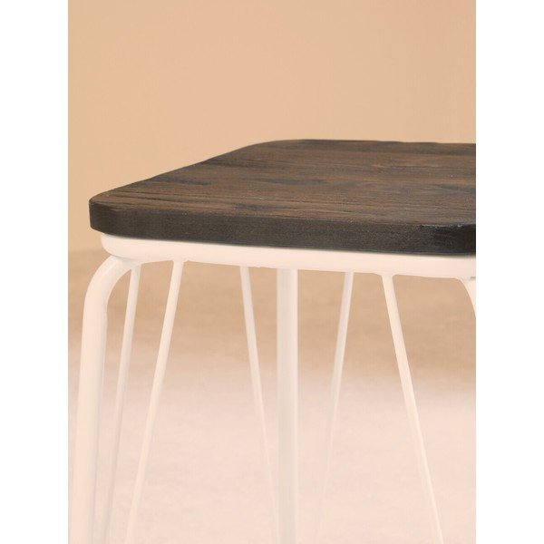 Balts/tumša dabīga toņa gobas masīvkoka ķeblis District – Premier Housewares-image-4