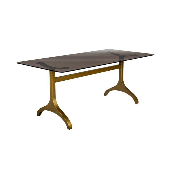 Ēdamgalds ar stikla virsmu Dutchbone Sansa, 180 x 90 cm-image-3