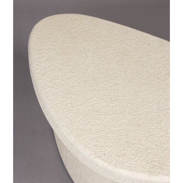 Bēšs žurnālgaldiņš ar marmora imitāciju 49x74 cm Veda – Dutchbone-image-3