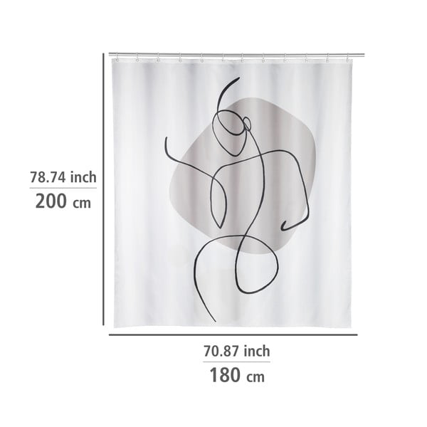 Dušas aizkars 180x200 cm Ladyline – Wenko-image-1