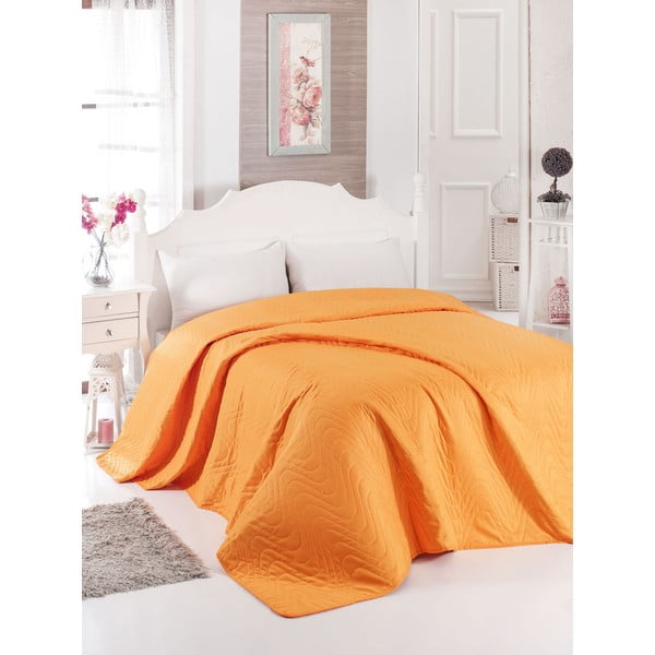 Oranža gultas pārklājs Dreams 200 x 220 cm
