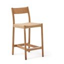 Dabīga toņa ozola masīvkoka bāra krēsls (sēdekļa augstums 65 cm) Yalia – Kave Home