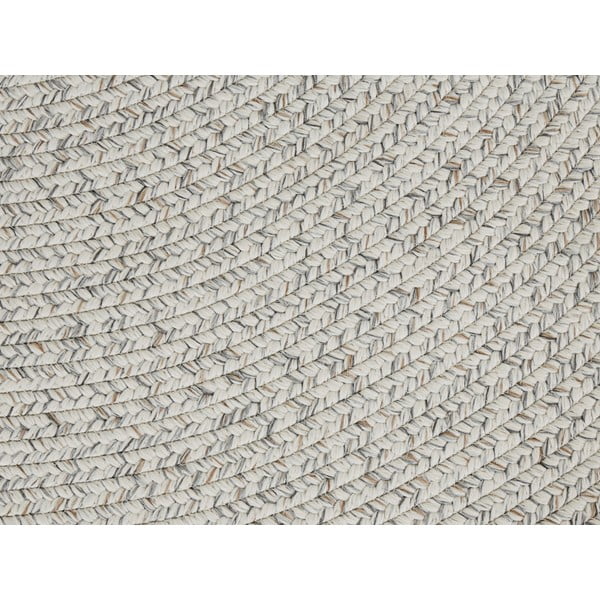 Balts/bēšs apaļš āra paklājs ø 150 cm – NORTHRUGS-image-3