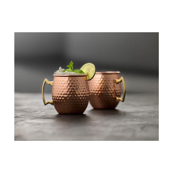 Vara krāsas tērauda krūzes (4 gab.) 80 ml Moscow Mule – Lyngby Glas-image-1