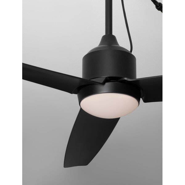 Matēti melna metāla LED griestu lampa ar regulējamu spilgtumu Blowy – Nova Luce-image-2