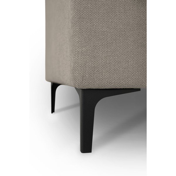 Gaiši brūns stūra dīvāns no šenila auduma (ar kreiso stūri/U veida) Fabian – Scandic-image-4