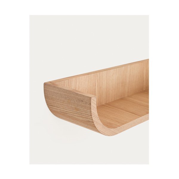 Dabīga toņa sienas plaukts ar oškoka imitāciju 60 cm Salaya – Kave Home-image-2