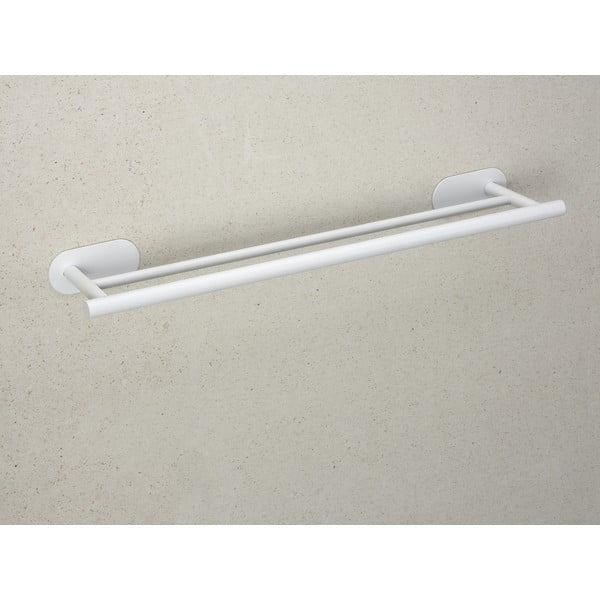 Balts nerūsējošā tērauda pašlīmējošs dvieļu turētājs Orea Duo – Wenko-image-2