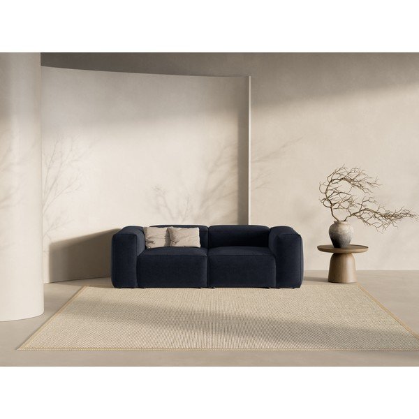 Tumši zils dīvāns 224 cm Bergamo – Cosmopolitan Design-image-1