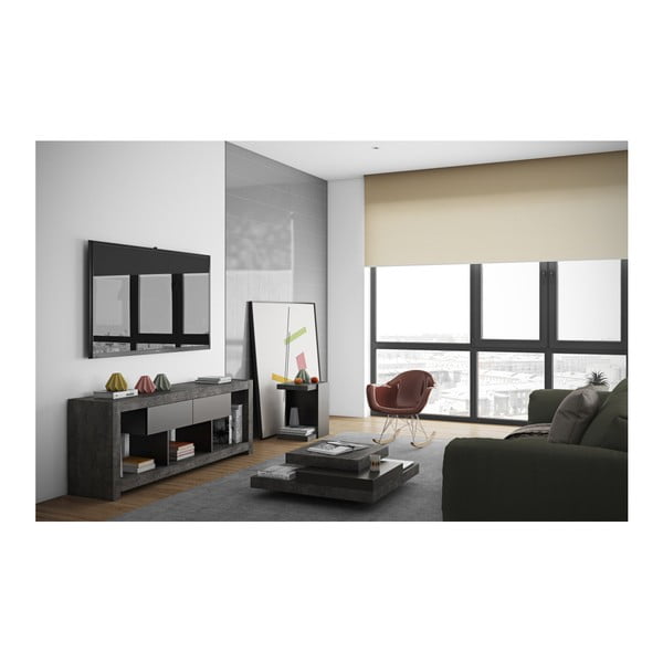 Žurnālgaldiņš ar melnām un betona detaļām TemaHome Slate-image-4