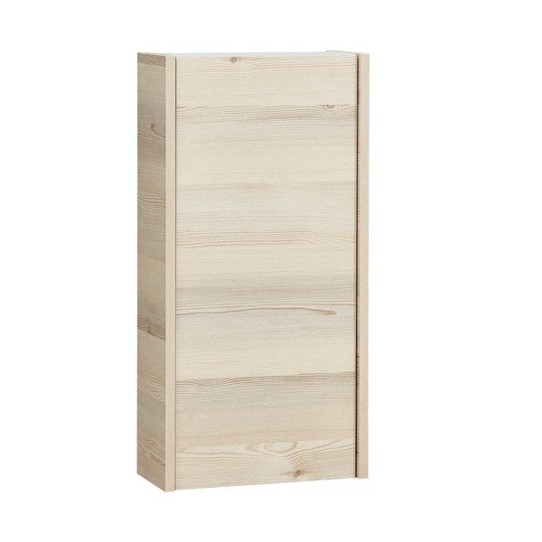 Dabīga toņa piekarams vannas istabas skapis ar priedes koka imitāciju 70x35 cm Quickset 393 – Pelipal