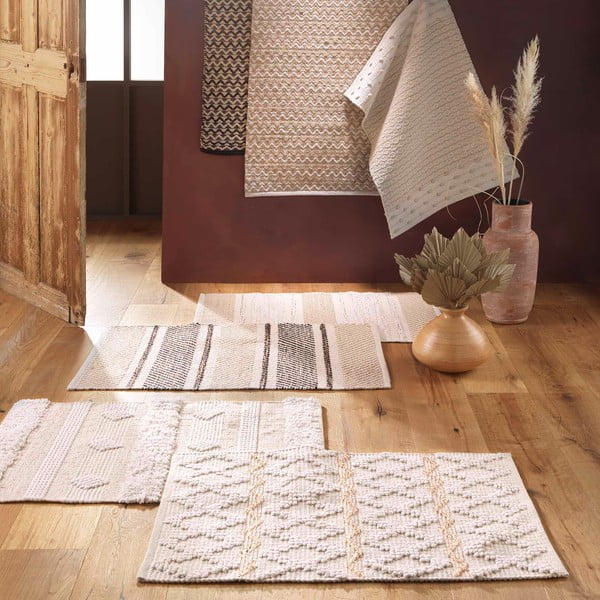 Krēmkrāsas mazgājams paklājs 60x90 cm Silves – douceur d'intérieur-image-2