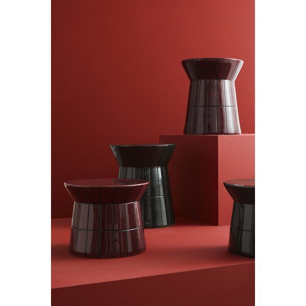 Bordo keramikas apaļš žurnālgaldiņš ø 38 cm Abbes – Bizzotto-image-3