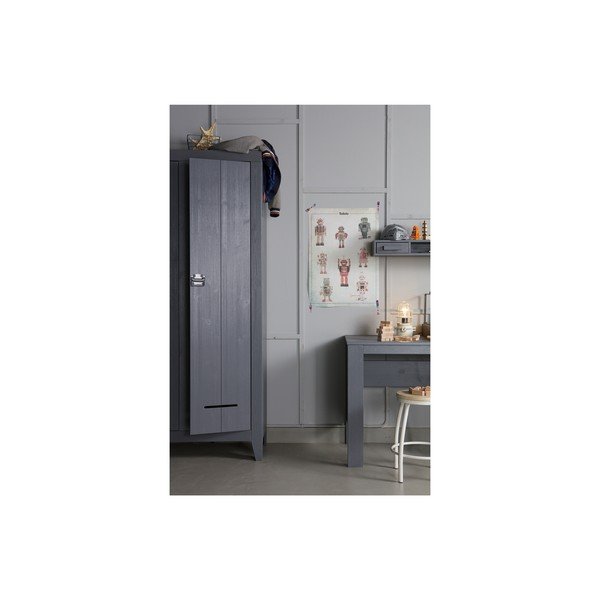 Pelēks divviru skapis WOOOD Kluis-image-4