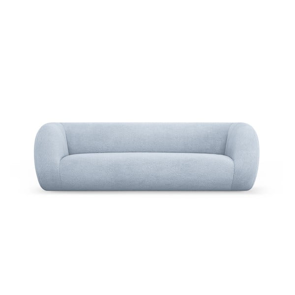 Gaiši zils dīvāns no buklē auduma 230 cm Essen – Cosmopolitan Design