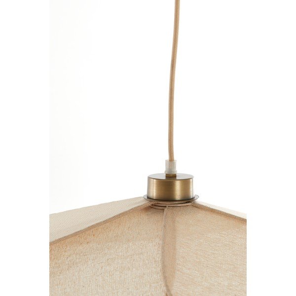 Krēmkrāsas piekaramā lampa ar auduma abažūru Fyano – Light & Living-image-4