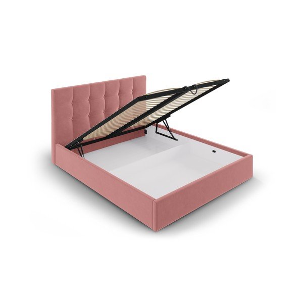 Rozā divguļamā gulta Mazzini Beds Nerin, 140 x 200 cm-image-3