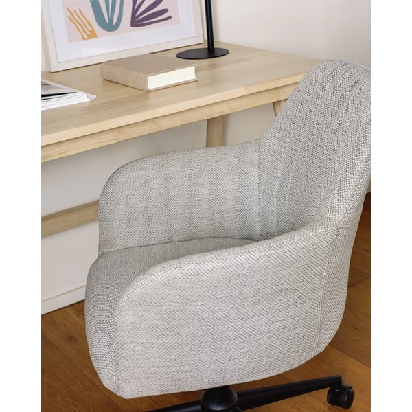 Gaiši pelēks biroja krēsls Kave Home Madina-image-3