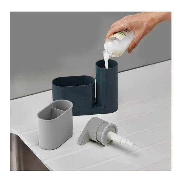 Pelēks mazgāšanas līdzekļu turētājs Joseph Joseph SinkBase-image-3