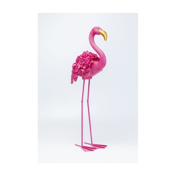 Rozā rotājums Kare Design Flamingo, augstums 75 cm