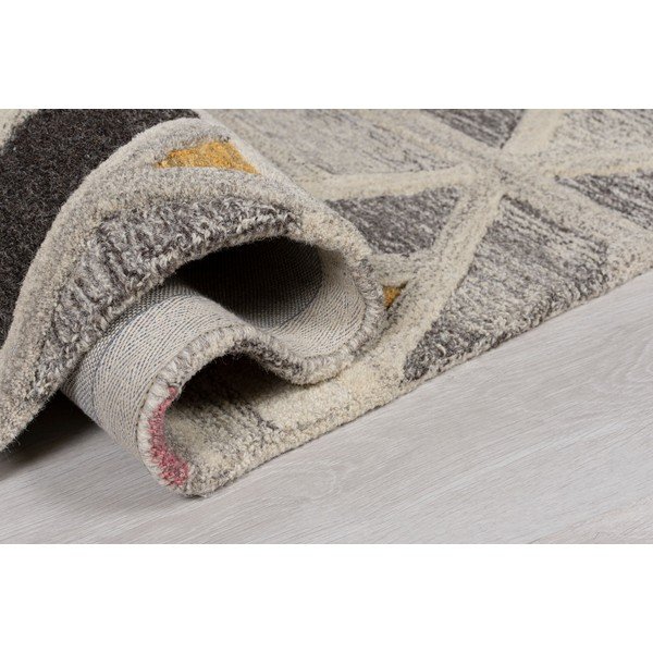 Pelēks vilnas paklājs Flair Rugs River, 120 x 170 cm-image-1