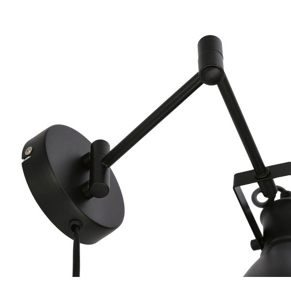 Melna metāla sienas lampa Espera – Candellux Lighting-image-2