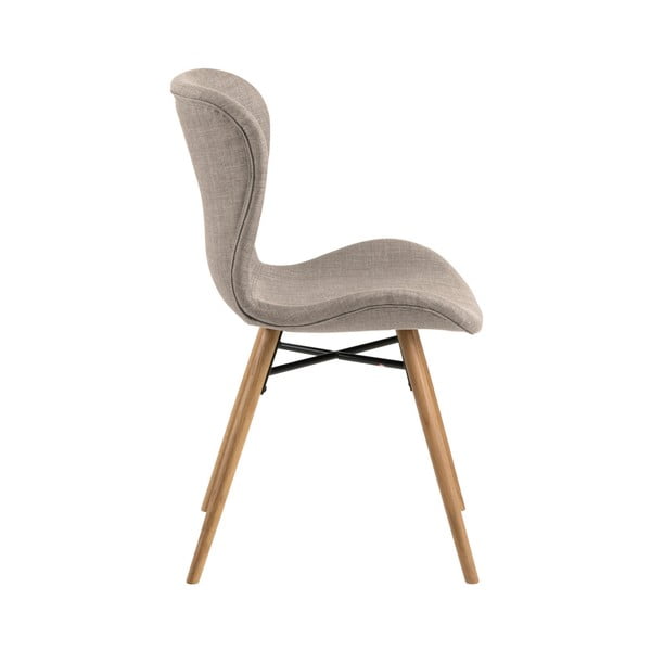 Bēši/dabīga toņa pusdienu krēsli (2 gab.) Batilda – Actona-image-4