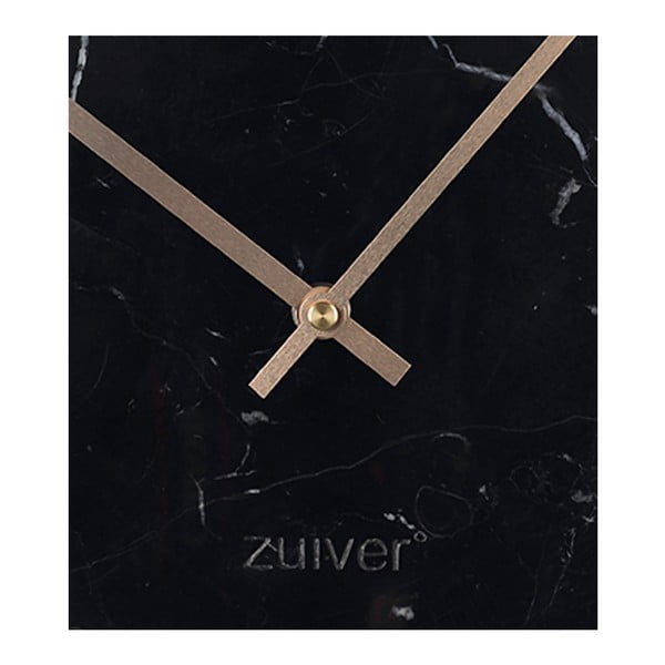 Melns marmora sienas pulkstenis Zuiver Marble Time-image-1